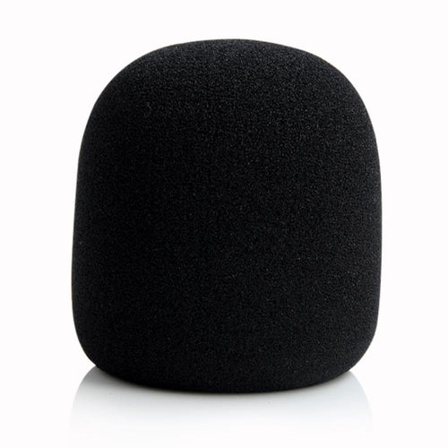 Black Handheld Microphone Sponge