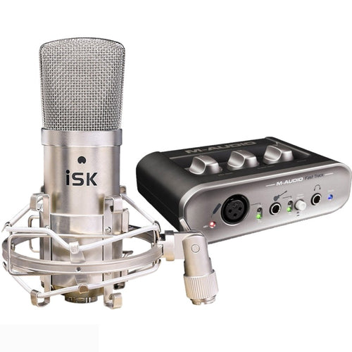 ISK BM-800 condenser Microphone with M-AUDIO Fast Track MK2