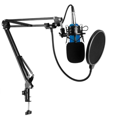 Wired BM-800 Microphone (with stand and pop filter)